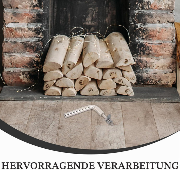 GARVALON Hochwertiger Kamin-ofen Türgriff Ersatz Hitzebeständiger Metallgriff für Kessel und Herde K
