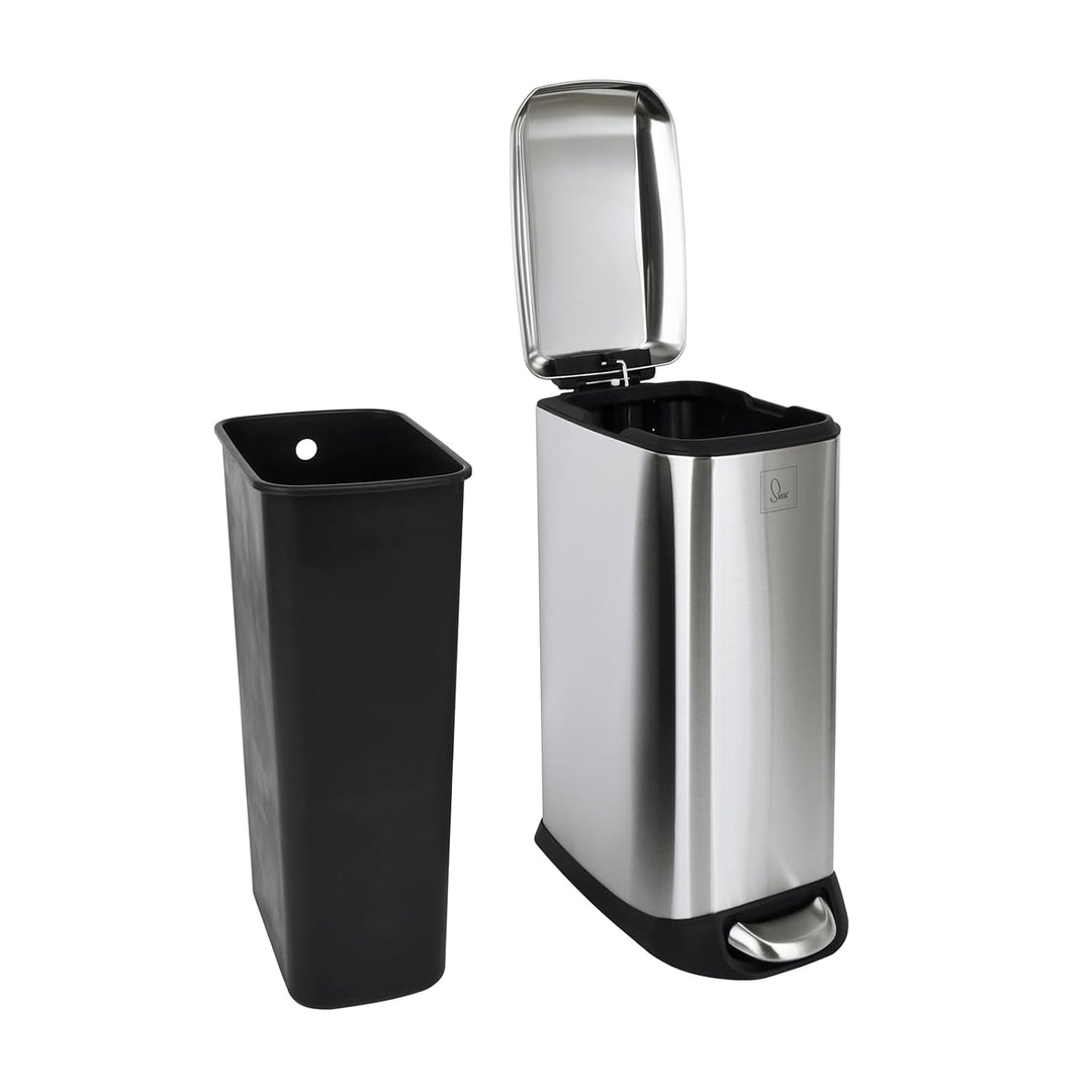 SVITA TS20 Mülleimer Treteimer Abfalleimer 20l inkl. Inneneimer Kunststoff Pedal Softclose-Deckel re