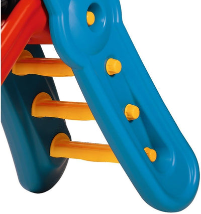 BIG - Fun-Slide - 152cm lange Rutschbahn, Nutzung für den Hausgebrauch, rot-blaue Rutsche für drinne