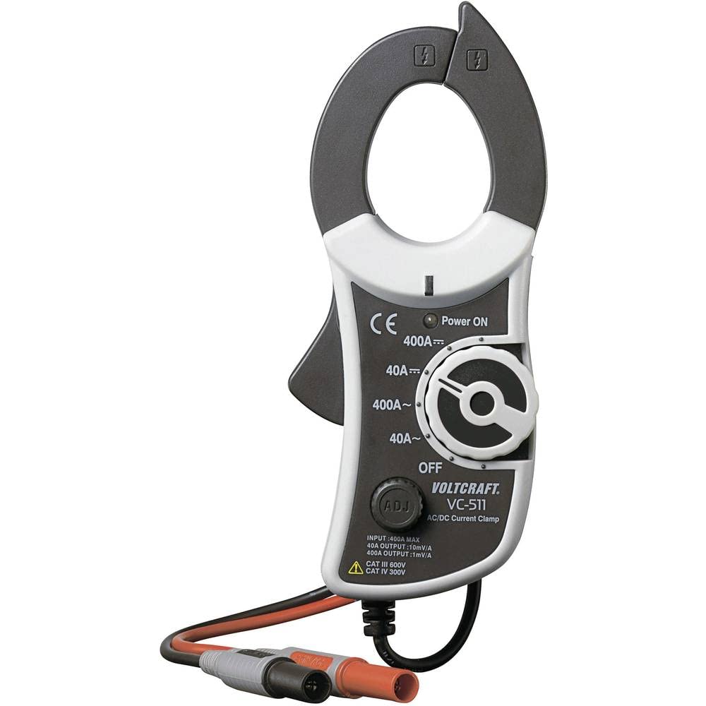 VOLTCRAFT VC-511 Stromzangenadapter Messbereich A/AC (Bereich): 0-400 A Messbereich A/DC (Bereich):