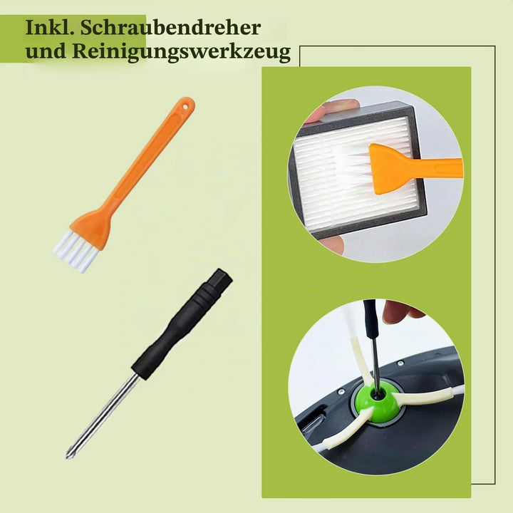 Bürsten Ersatzteile für iRobot Roomba E &amp; I Serie, Ersatz Filter Zubehör Kompatibel mit E5 E6 i7 i7+