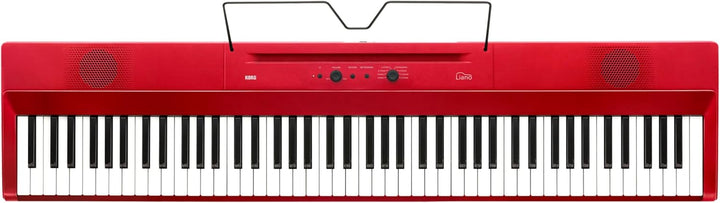 Korg – Liano L1 – Tragbares Digitalpiano mit Hochwertiger Soft-Touch-Tastatur – Metallisches Rot Red