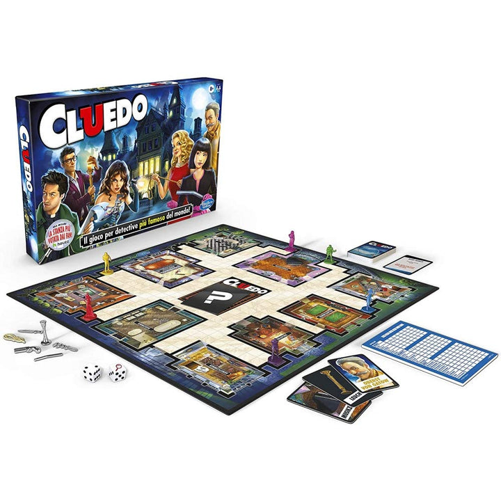 Hasbro Gaming Cluedo Spiel in Box, Version 2020 auf Italienisch Cluedo Classic, Cluedo Classic