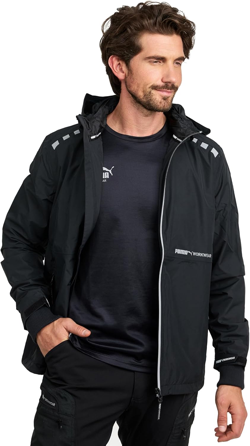PUMA Workwear Essentials - Premium Regenjacke für Damen und Herren, robuste Allwetterjacke für den O