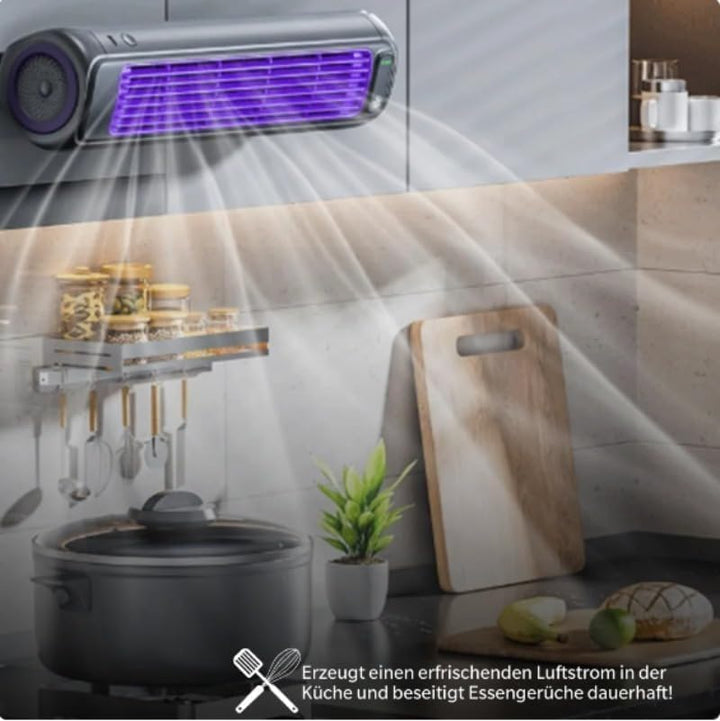 HoldOneLight Der originale kabellose Wandventilator mit 3 Geschwindigkeitsstufen – leise und tragbar