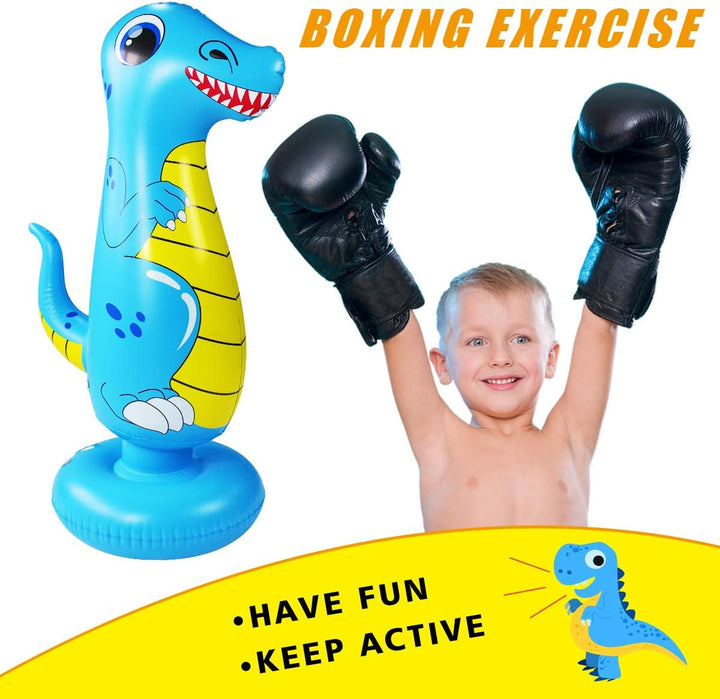 SUNSHINEMALL Boxsack für Kinder Boxen Dummy aufblasbare Cool Spass Spielzeug für Jungen Sport Gesche