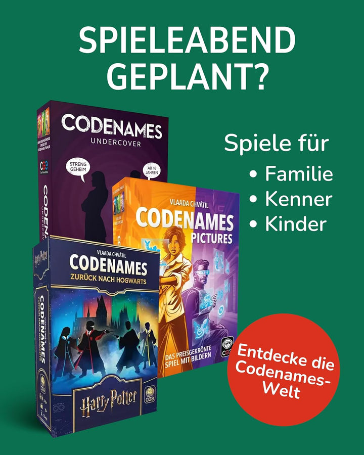Czech Games Edition CGE Codenames Duett - Kommunikatives Partyspiel mit hohem Wiederspielwert - Spie