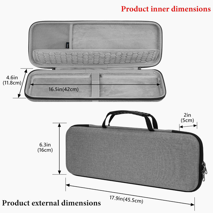Geekria Tastatur-Tragetasche, Hartschalen-Schutzhülle, Reisetasche, kompatibel mit Apple Magic Keybo
