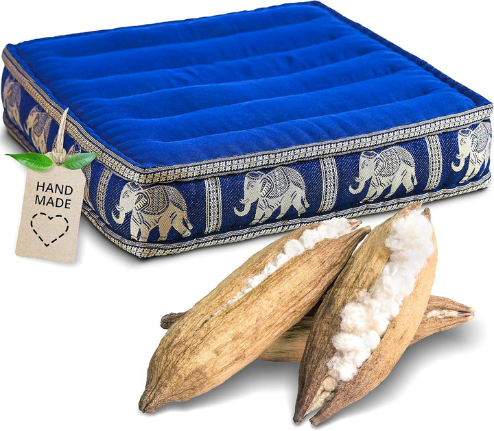 Livasia Sitzkissen Boden Thaiseide, Bodenkissen Indoor/Outdoor, Meditationskissen Yogakissen, Stuhla