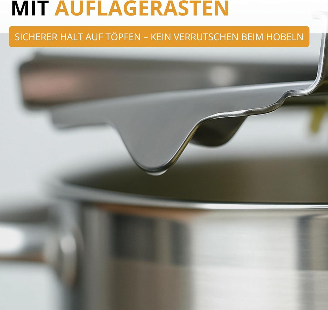 Westmark Spätzlehobel Knöpfle Inox – Edelstahl Spätzlereibe für feine Knöpfle & Spätzle – Mit Schlit