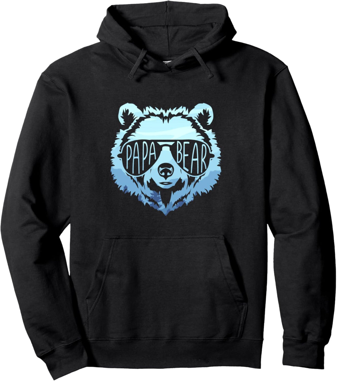 Papa Bear Vintage-Grafik Pullover Hoodie
