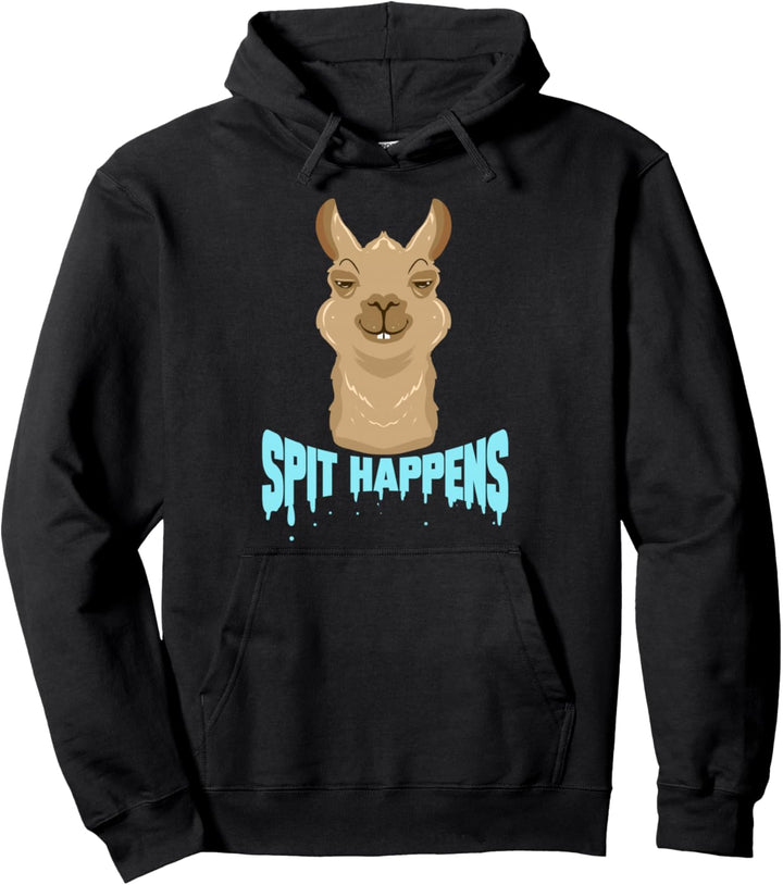 Alpaka Lustiger Spruch mit Lama Spucke Kamel Lieblingstier Pullover Hoodie