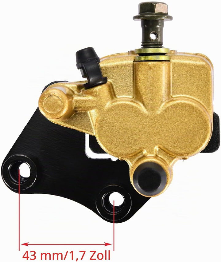 WOOSTAR Hydraulische Bremssattel Vorne Ersatz für 90ccm 110ccm 125ccm Taotao Peace SSR SDG Lifan Dir