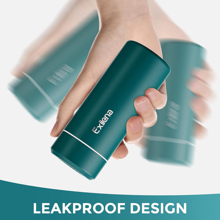 【Upgrade-Version】Exllena Mini Thermosflasche 250ml mit Edelstahl-Deckel, Trinkflasche Klein Doppelwa