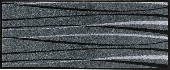 Erwin Müller Fussmatte Mayen grau Grösse 40x100, Schmutzfangmatte, Sauberlaufmatte Streifen - langle
