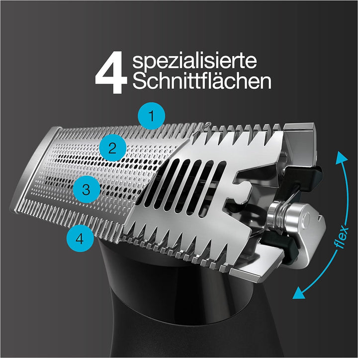 Braun Series X All-in-One Barttrimmer / Bodygroomer / Elektrorasierer Herren / Haarschneidemaschine,