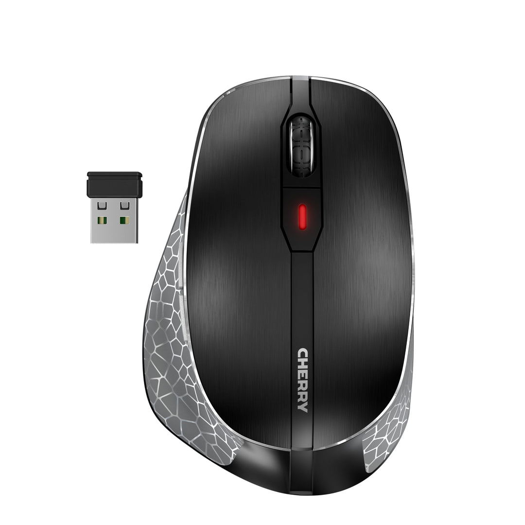 CHERRY MW 8C ERGO, Kabellose Maus Mit Ergonomischer Daumenauflage Für Rechtshänder, Verbindung Über