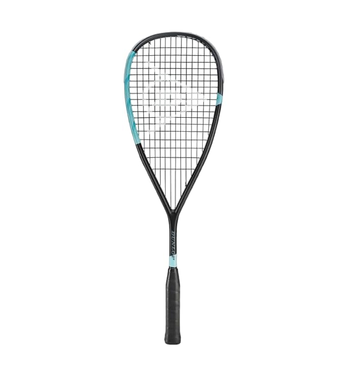 Dunlop Blackstorm Ti Titanium Squash Racauet (Schwarz/Türkis)