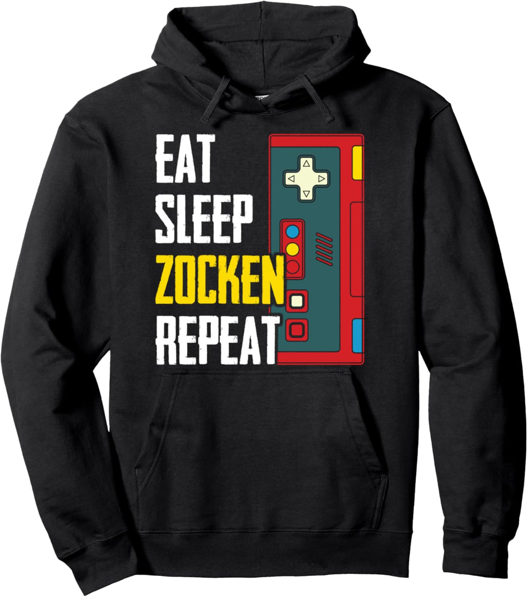 Zocker Alltag Videospiel Gamer Nerd Lustiges Gaming Pullover Hoodie
