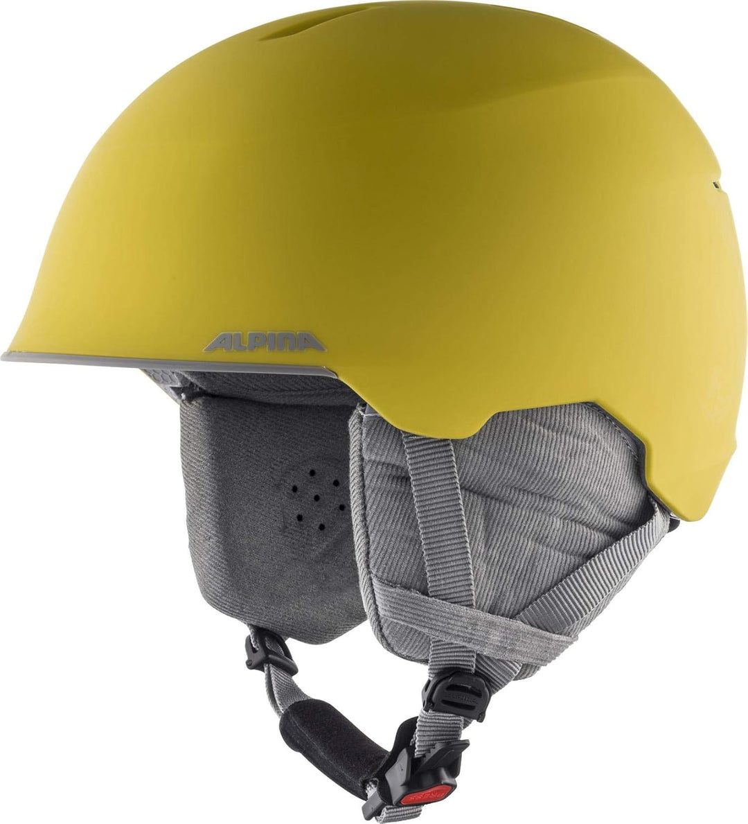 ALPINA MAROI JR - Sicherer, Bruchfester & Individuell Anpassbarer Skihelm Für Kinder curry-grey matt