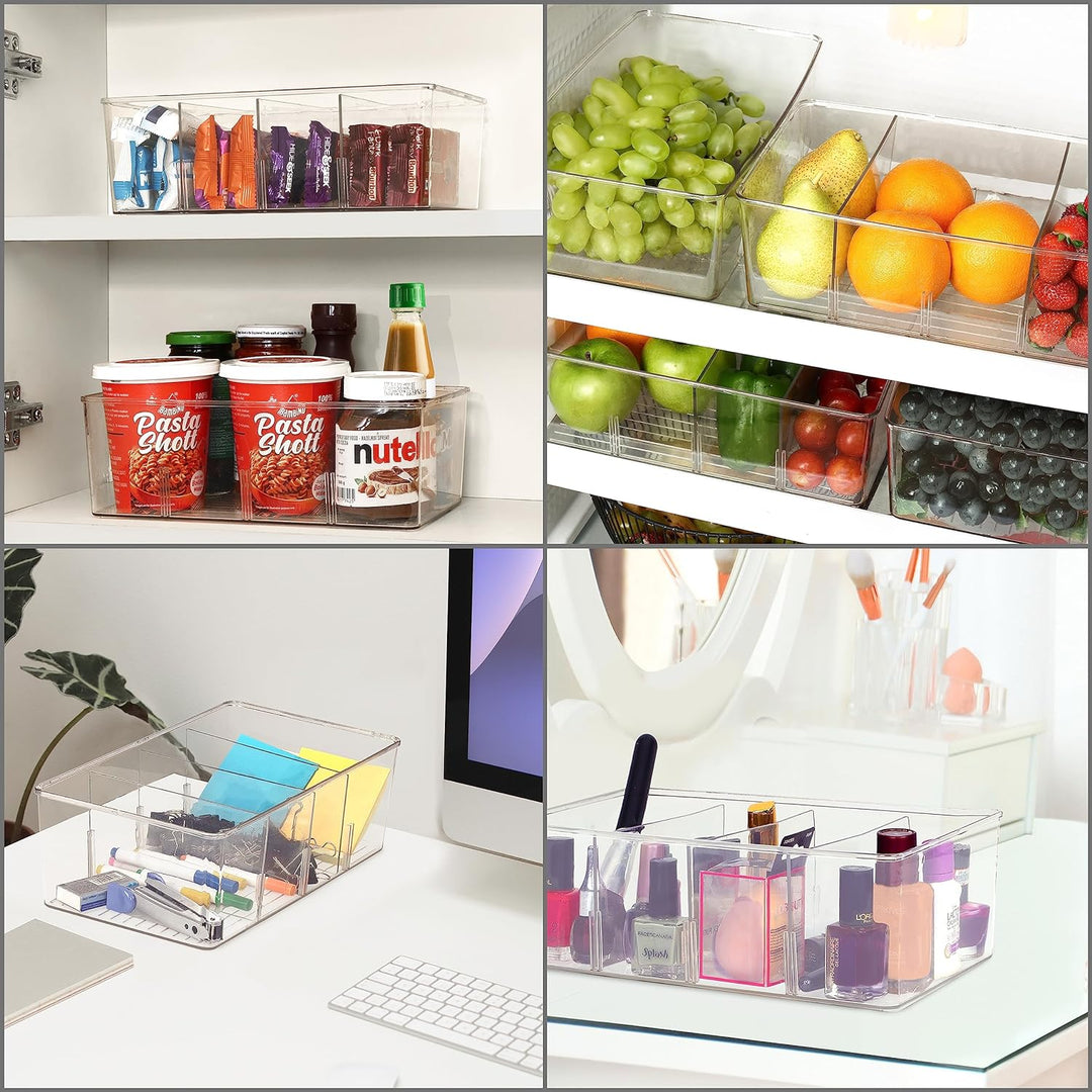 Winter Shore Küchenschrank Organizer [5er-Pack] - Aufbewahrungsbox Küche für Snacks, Gewürze, Geträn