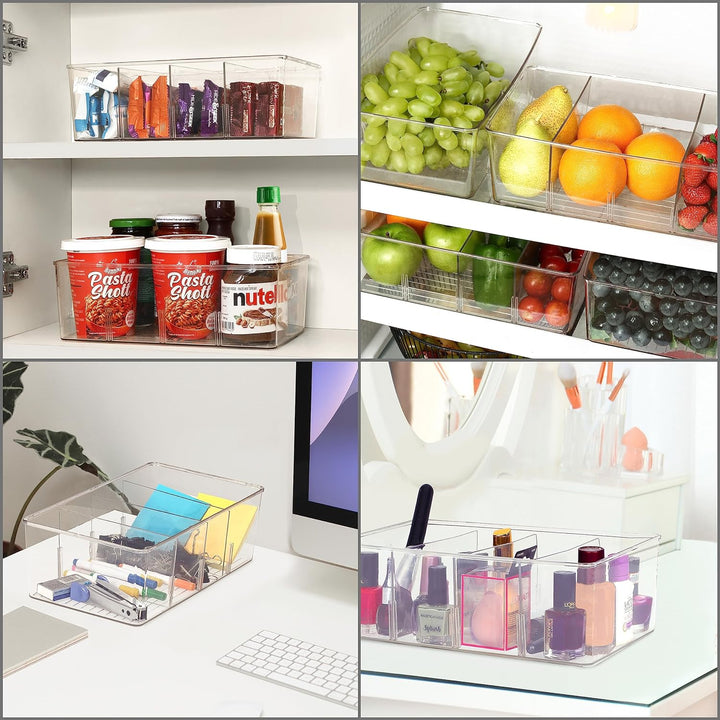 Winter Shore Küchenschrank Organizer [5er-Pack] - Aufbewahrungsbox Küche für Snacks, Gewürze, Geträn