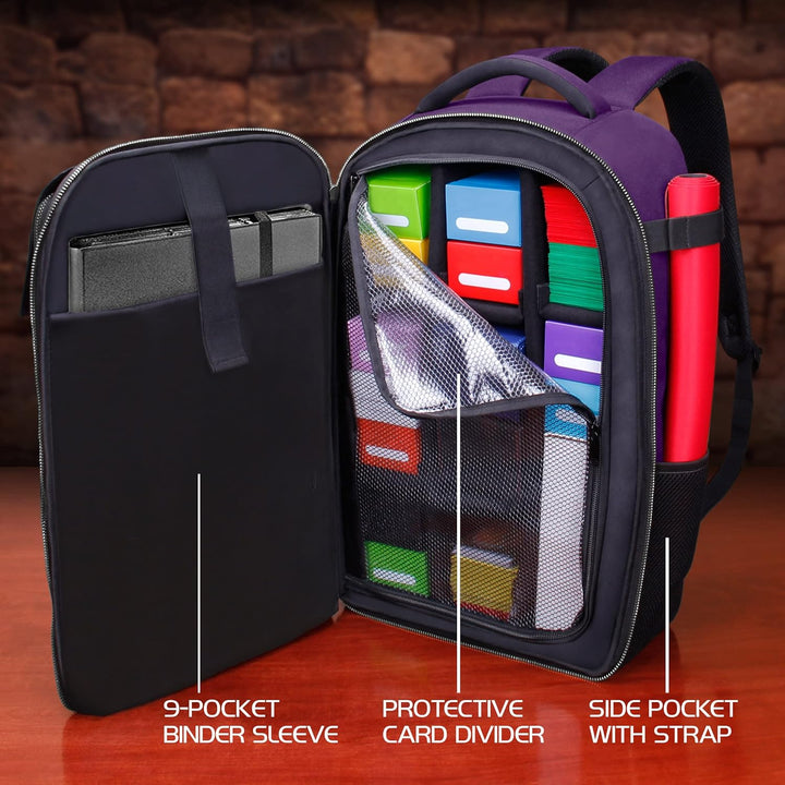 ENHANCE MTG-Rucksack - Sammleredition TCG-Rucksack für Deckboxen, gesleevte Karten, Spielmatten, MTG