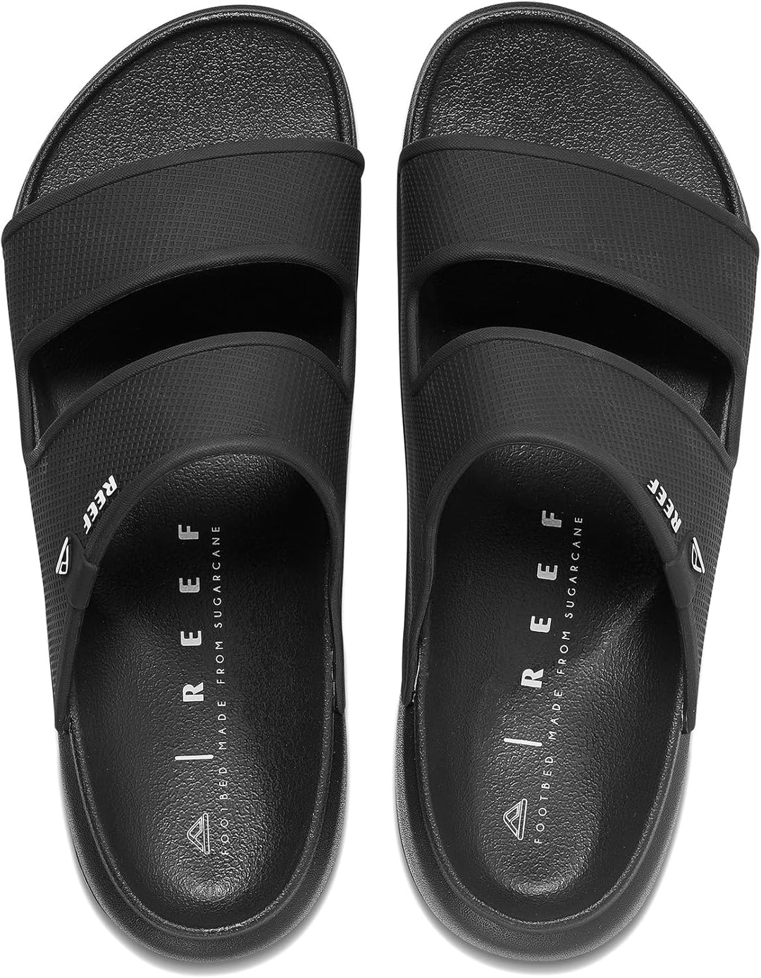 Reef Herren Oasis Double Up Schiebe-Sandalen 40 EU Schwarz, 40 EU Schwarz