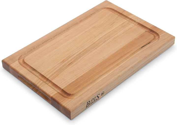 Boos Blocks® BBQBD Pro Chef Ahorn Schneidebrett von John Boos - 46 x 31 x 4 cm - mit Saftrille, beid