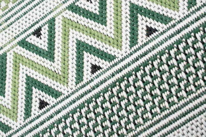 Teppich-Traum Runder In- & Outdoor Teppich Sisal Optik Balkon Küche Wohnzimmer Terrasse gestreiftes