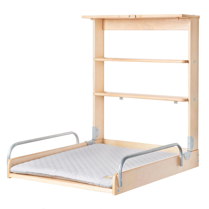 roba Wandwickelregal + Wickelauflage roba Style grau - Klappbar & platzsparendes Wickelregal zur Wan