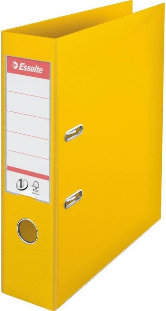 Esselte 162510 5 Stück Aktenordner A4 75 mm gelb