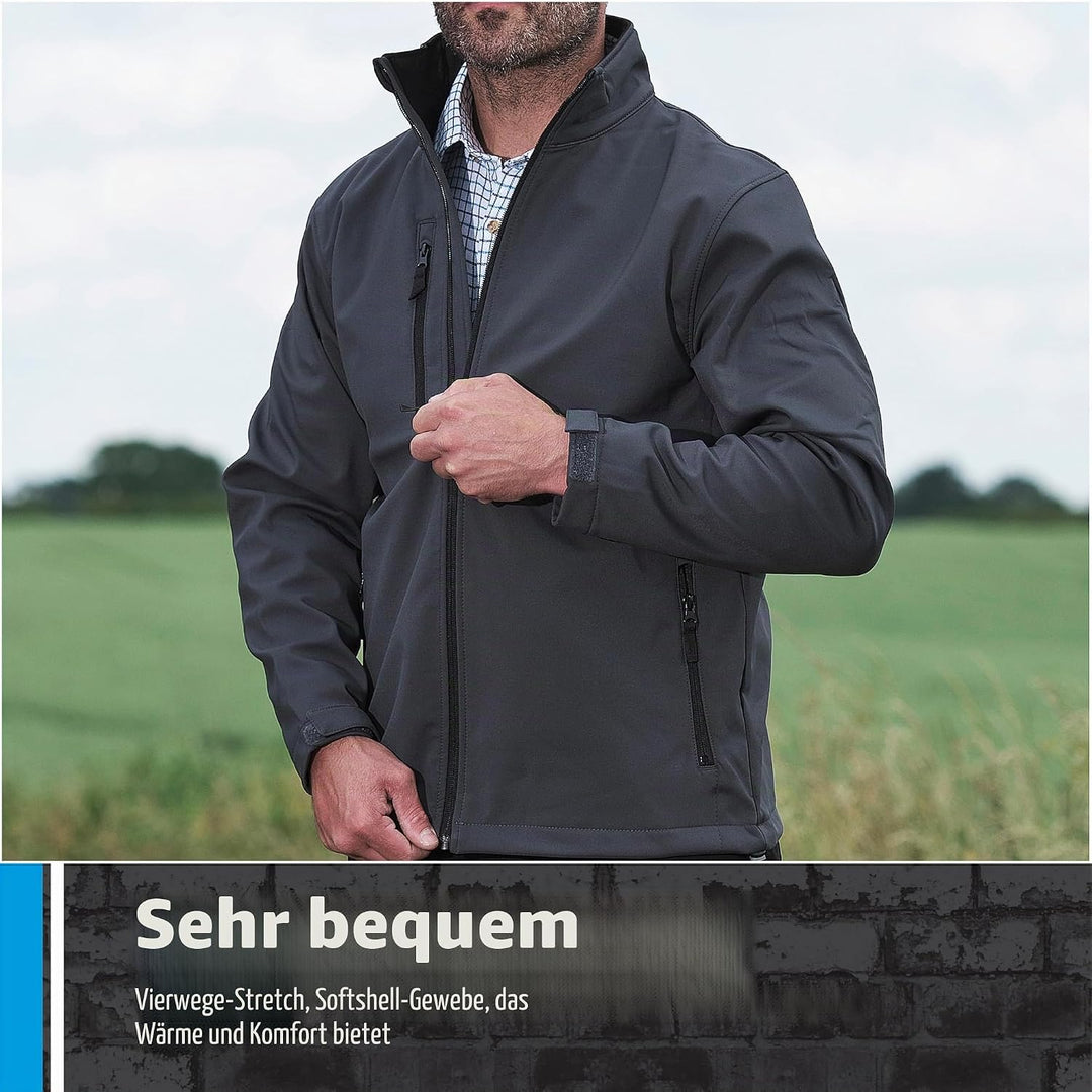 Softshell-Jacke 204 Selkirk von Fortress, schwarz, , XL XL Schwarz, XL Schwarz
