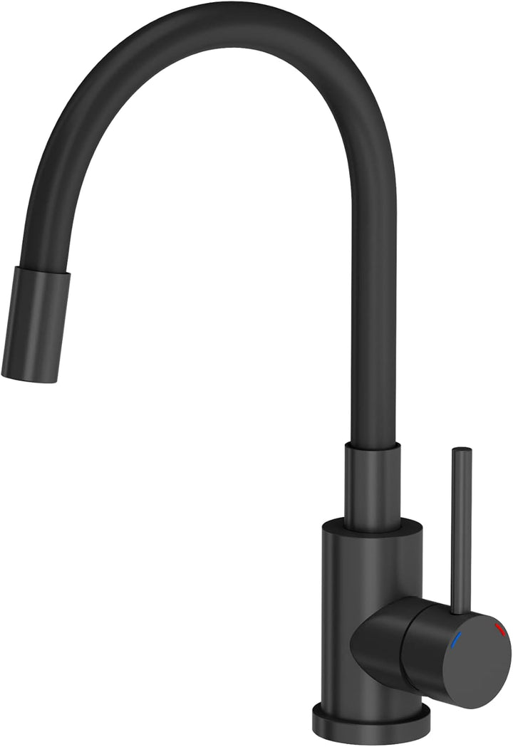 VBChome Spülbecken mit Armatur 50 x 47 cm Schwarz Granit Spüle Einzelbecken Küche Einbauspüle Verbun