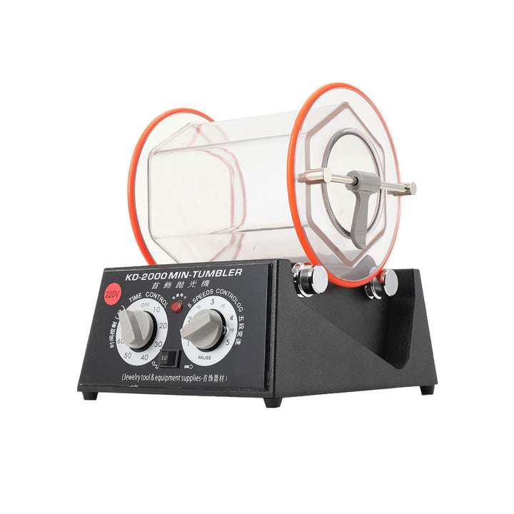 SUDEG Poliermaschinen Poliertrommel Kugelmühle Rotationspolierer Poliermaschine mit Timer,Rotary Tum