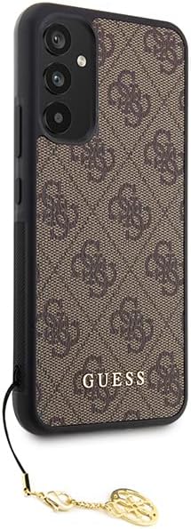 Guess GUHCSA34GF4GBR Hülle für A34 5G A346 braun hardcase 4G Charms Collection