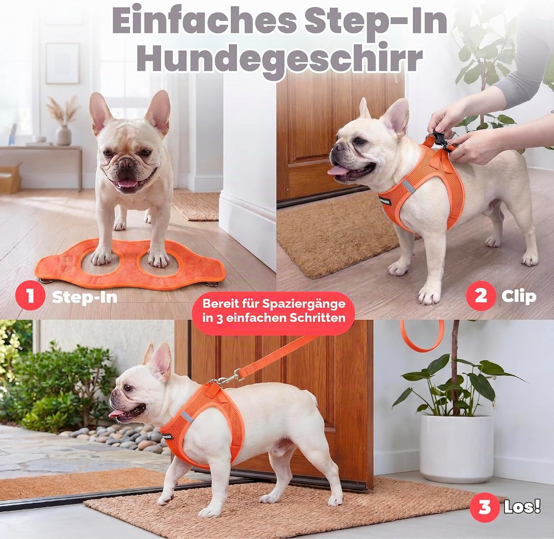 Voyager Step-In Air Hundegeschirr by Best Pet Supplies - All Weather Mesh Step in Vest Harness für k