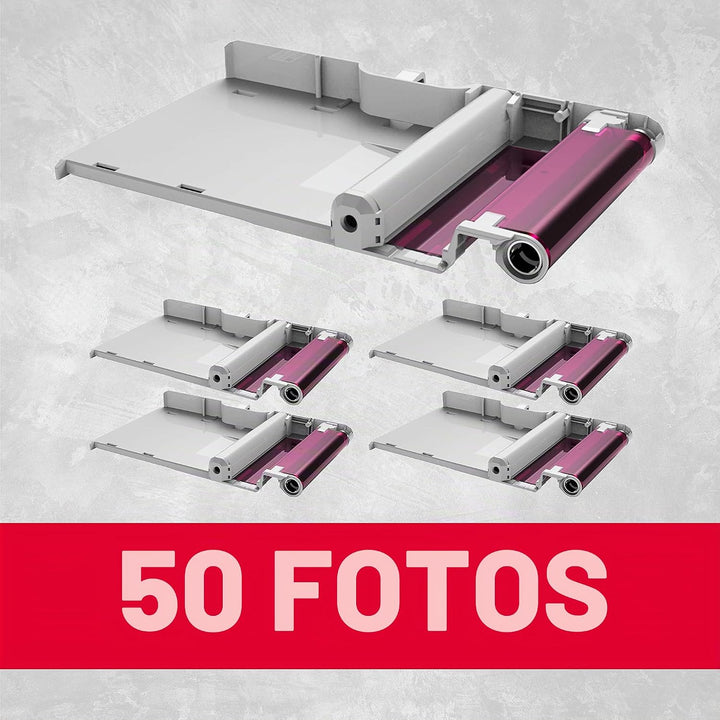 AgfaPhoto Fototapete für 50 Fotos, 5 x 8, 6 cm, AMC50