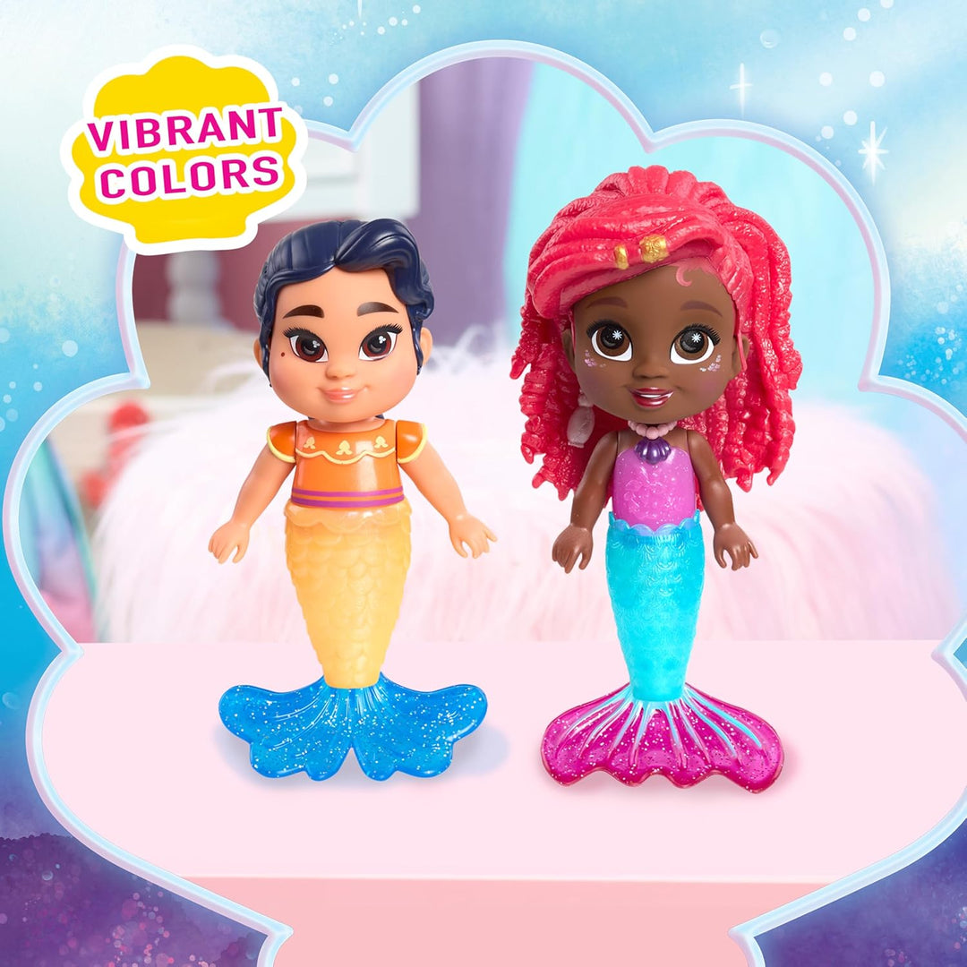 Just Play Disney Junior Arielle Meerjungfrau Deluxe Spielfigur mit Wechseloutfit (sort.), 19-teilig,