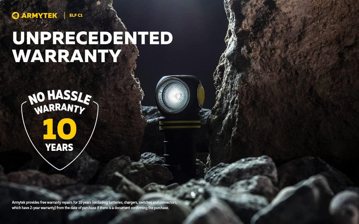 Armytek NEU, Stirnlampe Elf C1 v2 Kaltweiss 1000 Lumen LED-Lampe Micro USB Aufladbarer, Qualitativ H