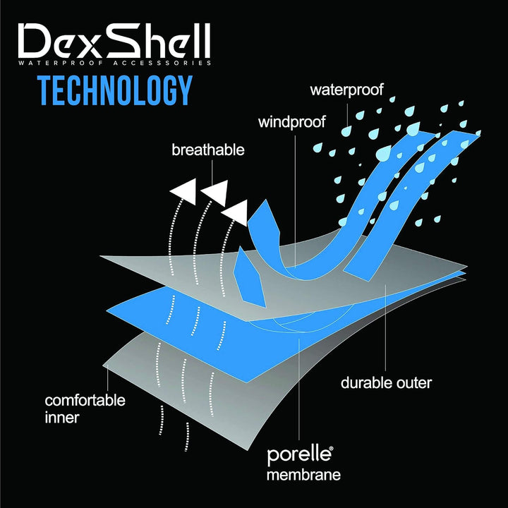 Dexshell Lange Socke Bambus Socke Grau Wasserdicht XL Grau, XL Grau