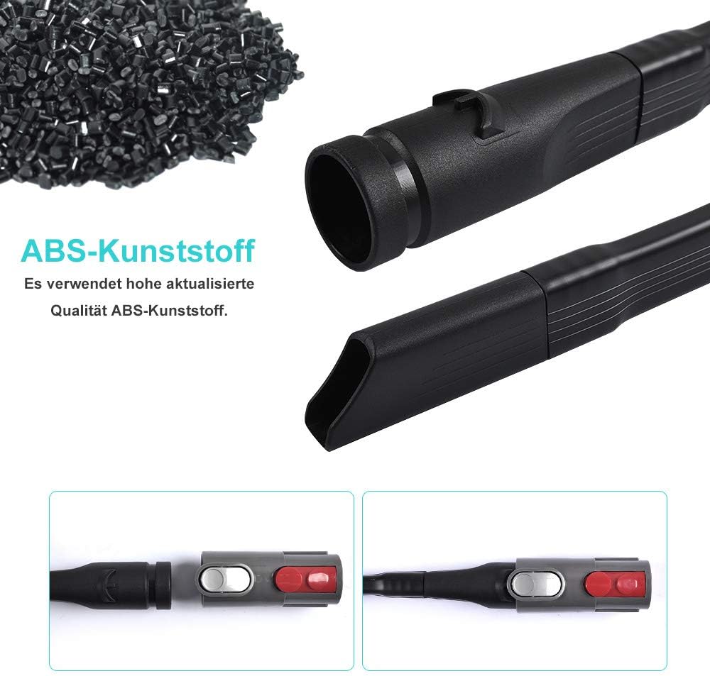 KEEPOW Flexible Fugendüse Zubehör für Dyson V15 V11 V10 V8 V7 V6 Staubsauger Düsen Ersatzteil Flachd