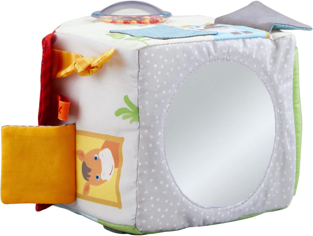 HABA 306383 - Spielwürfel Bauernhof, Multifunktionsspielzeug ab 6 Monaten