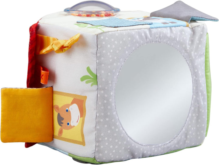 HABA 306383 - Spielwürfel Bauernhof, Multifunktionsspielzeug ab 6 Monaten