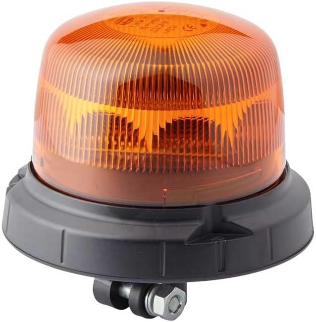 HELLA - LED-Rundumkennleuchte - RotaLED Compact - 12/24V - Gelb - Rohrstutzen, flexibel - Menge: 1 -