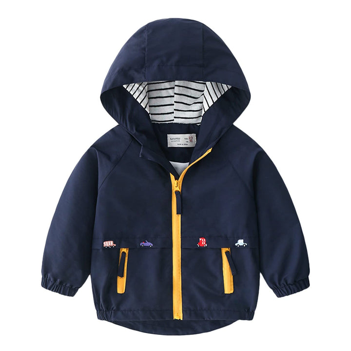 Volunboy Baby Kapuzen Jackets, Jungen Langarm Winddicht Mantel Cartoon Aufdruck Jacken 12-18 Monate
