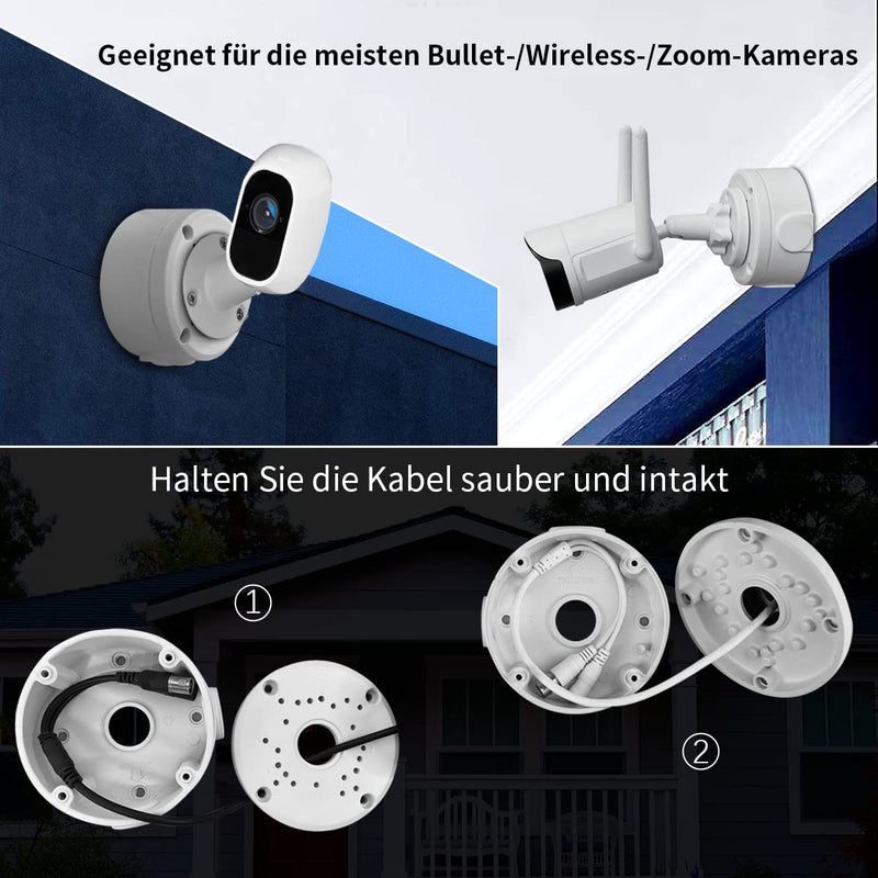 (Kamera-Anschlussdose) Wasserdichte Anschlussdose für Überwachungskamera, Überwachungskamera-Montage