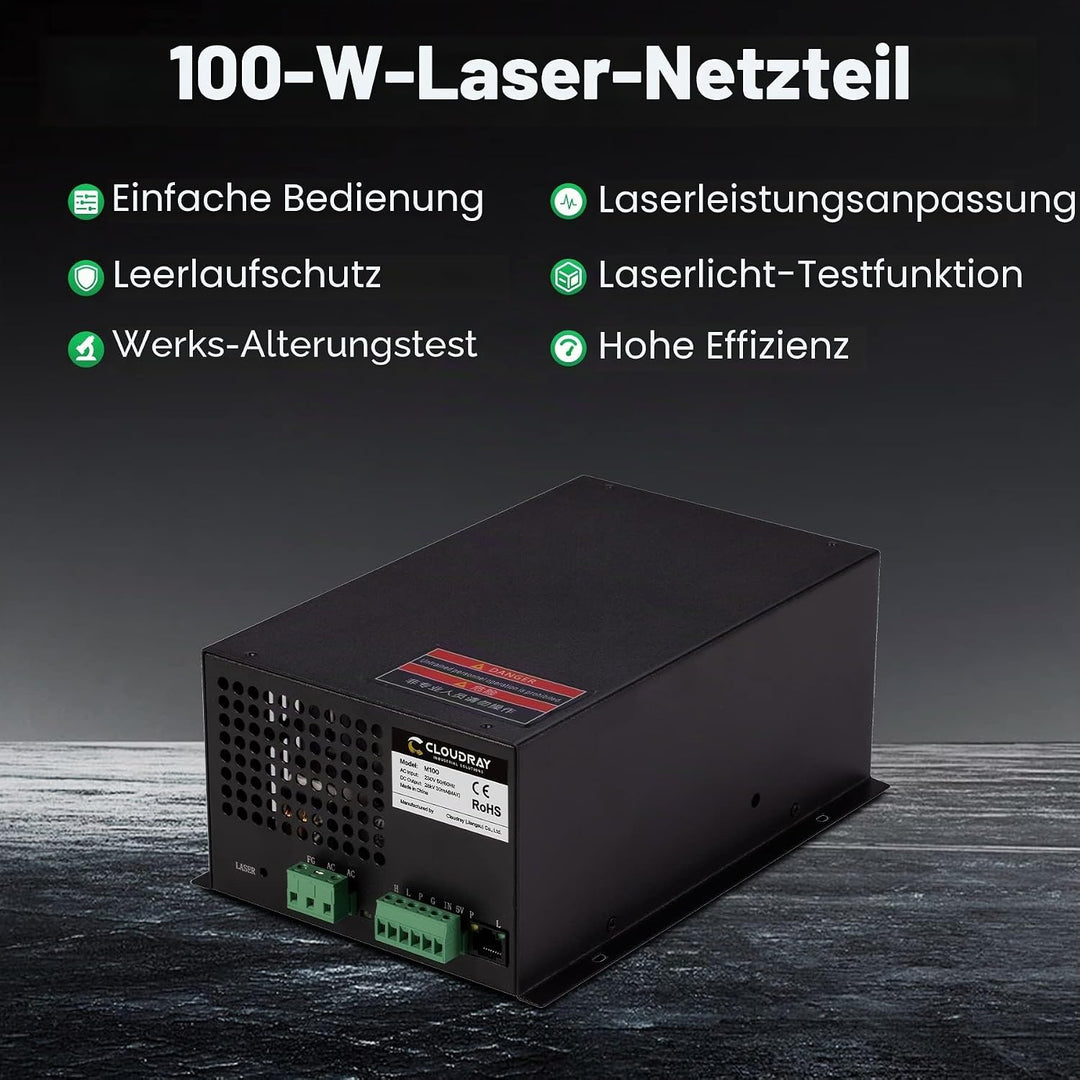 Cloudray CO2 Laser Power Supply CO2 Laser Netzteil CO2 laser 100w für CO2 Laserröhre CO2-Laserröhre