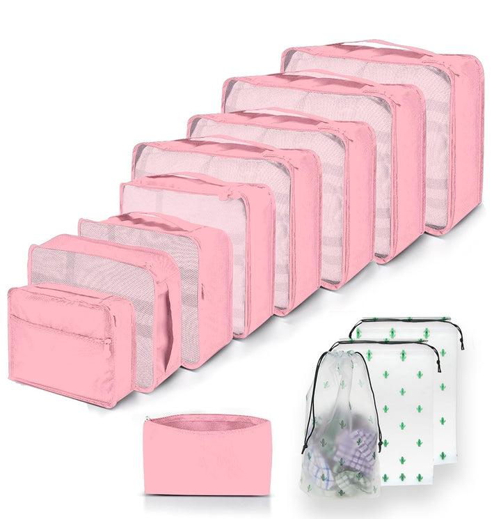 Grosse Koffer Organizer Set 12-teilig, Wasserdichte Packwürfel, Travel Organizer zum Gepäckpacken, F