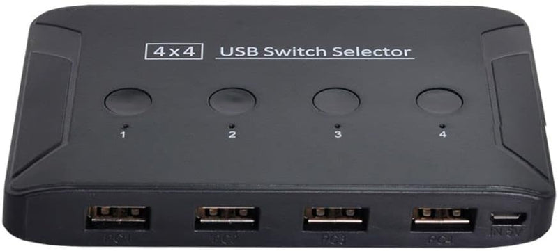 Chenyang USB 2.0 KVM Sharing Switch Selector 4 Computer teilen 4 USB Geräte für Tastatur Maus Scanne